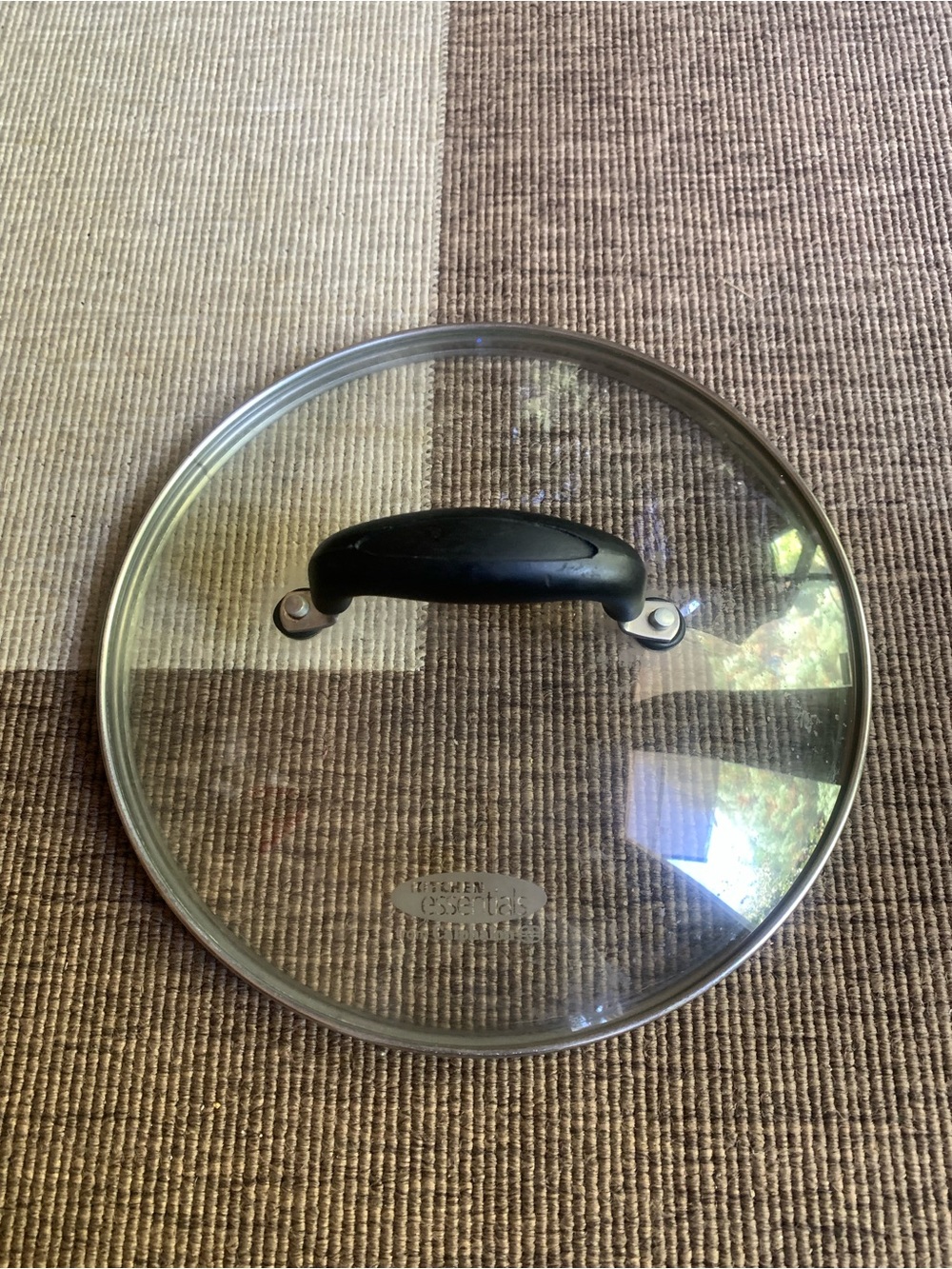 Calphalon Kitchen Essentials 9” Pot Tempered Glass Lid Replacement Black Handle